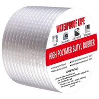 WATERPROOF TAP 4 INCH, Leakage Repair Waterproof Tape For Pipe Roof Water Solution Aluminium Foil Adhesive Sealing butyl rubber tape, Sealing Tape for Leakage (Foil tap 5M*4IN)    (2247)