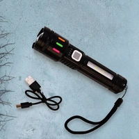 ZOOMABLE TORCH LIGHT, Led Torch High Lumens Fast Charging Flashlight / Torch with Far & Near Zoom (1 Pc)(2436)