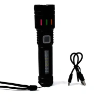ZOOMABLE TORCH LIGHT, Led Torch High Lumens Fast Charging Flashlight / Torch with Far & Near Zoom (1 Pc)(2436)