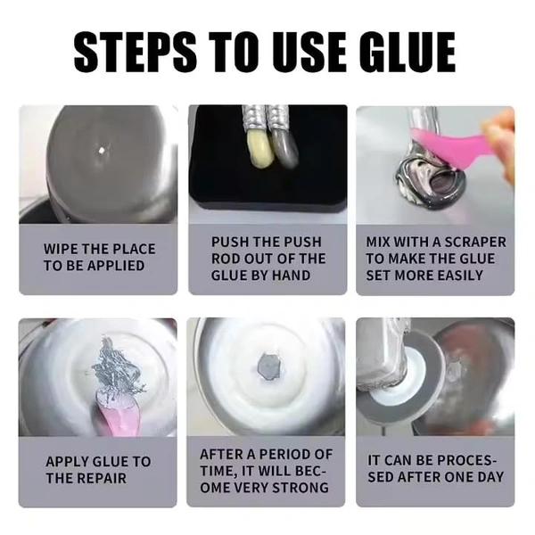 AB METAL REPAIR TUBE, Magic Metal Mending, Cold Weld Metal Repair Paste Adhesive Gel, Ab Strong Glue Universal Metal Plastic Weld Repair Glue Aluminum,Welding Glue(2417) - 