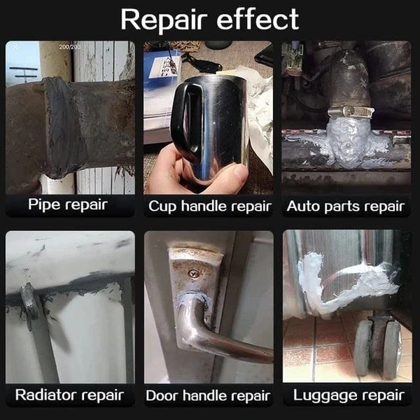 AB METAL REPAIR TUBE, Magic Metal Mending, Cold Weld Metal Repair Paste Adhesive Gel, Ab Strong Glue Universal Metal Plastic Weld Repair Glue Aluminum,Welding Glue(2417) - 