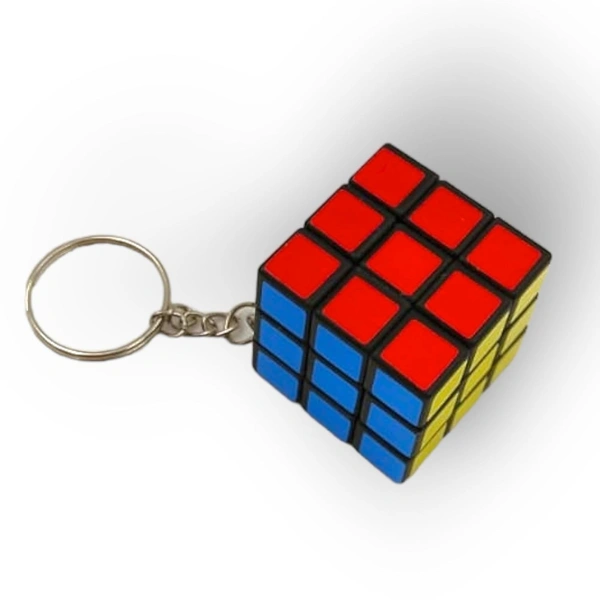 CUBE KEYCHAIN, Magic Puzzle Cube Keychain Combo Pack – Multicolor Key Rings for Kids Birthday, Party & Return Gifts(1519)