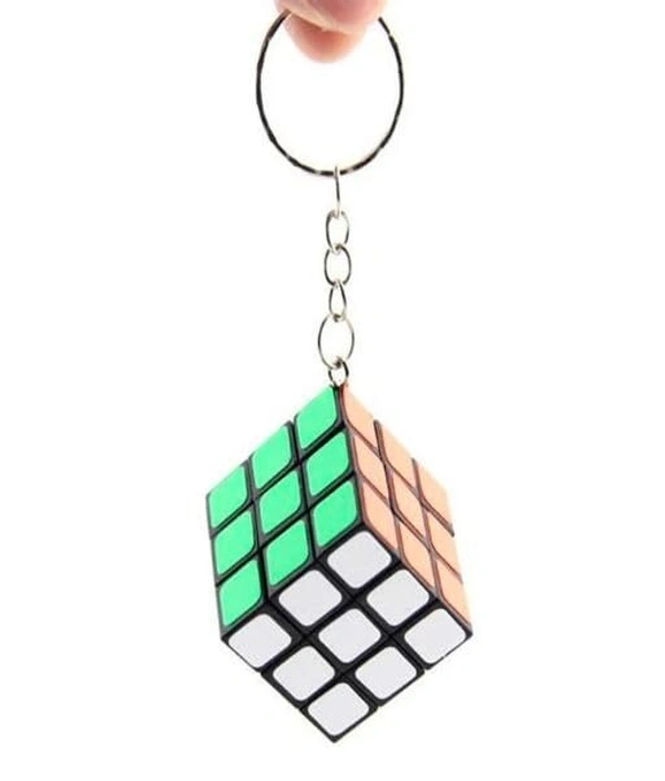 CUBE KEYCHAIN, Magic Puzzle Cube Keychain Combo Pack – Multicolor Key Rings for Kids Birthday, Party & Return Gifts(1519)