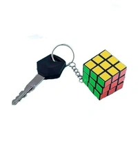 CUBE KEYCHAIN, Magic Puzzle Cube Keychain Combo Pack – Multicolor Key Rings for Kids Birthday, Party & Return Gifts(1519)