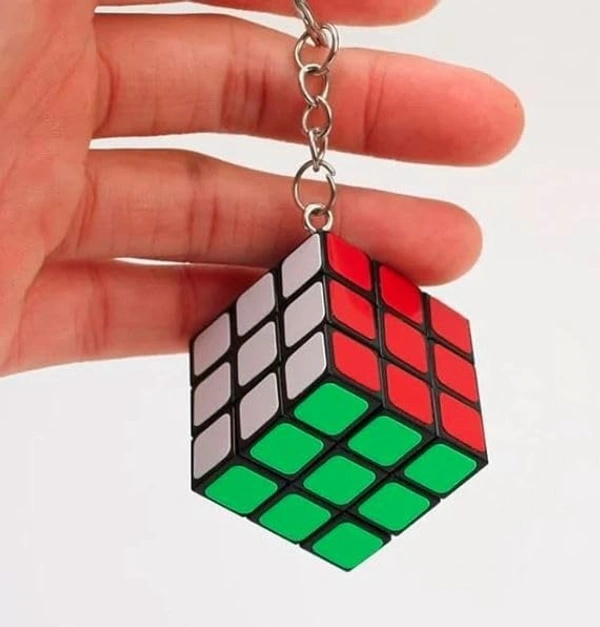 CUBE KEYCHAIN, Magic Puzzle Cube Keychain Combo Pack – Multicolor Key Rings for Kids Birthday, Party & Return Gifts(1519)