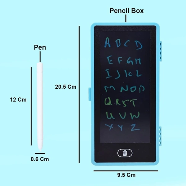 EN71 DRAWING PEN SET, Magical Unique Pencil Box with LCD Screen Writing Pen with Erase Button and Birthday Party Return Gift, Pencil Box for Kids   (2319)      