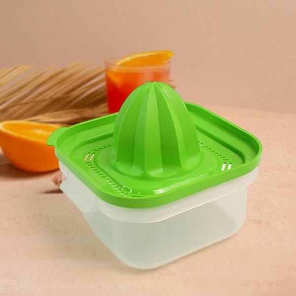 PLASTIC ORANGE JUICER, Apex Manual Hand Press Orange Juicer | Portable Citrus Squeezer with Strainer & Juice Collector – Food Grade Plastic(2665)