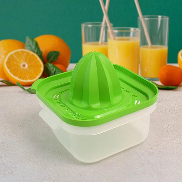 PLASTIC ORANGE JUICER, Apex Manual Hand Press Orange Juicer | Portable Citrus Squeezer with Strainer & Juice Collector – Food Grade Plastic(2665)
