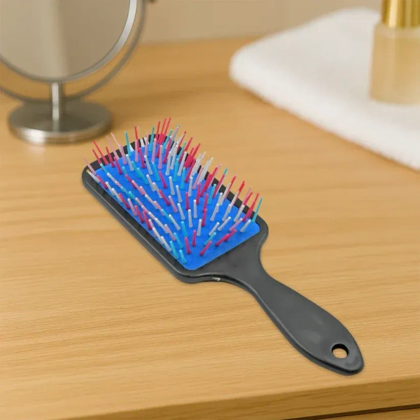 MASSAGE HAIR BRUSH, Massage Hair Brush – Scalp Massager Comb for Hair Growth & Detangling (1 Pc)(2576)