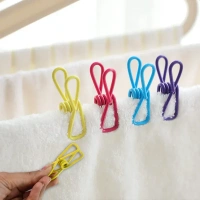 10PCS METAL CLOTH CLIPMetal Clothes Pins Clips – 10PCS Rust-Resistant Strong Grip Set for Home Use(2464)