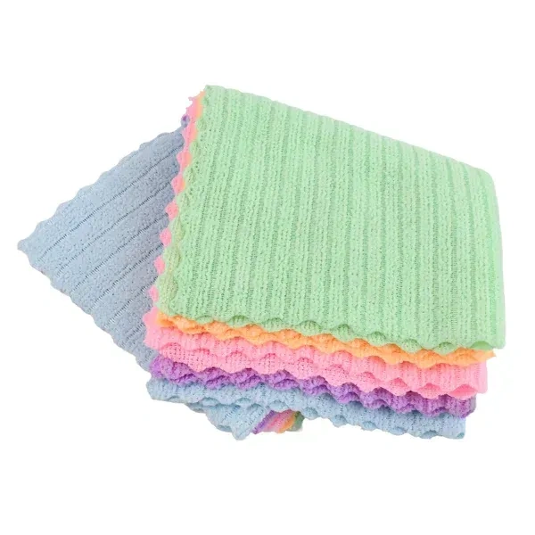 5PCS MICROFIBER CLEN. CLOTH, Microfiber Cleaning Pochha Super Absorbent Microfiber Cleaning Cloth  (2357)      - Pack of 5
