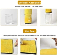 3PCS CAR TOWEL MICROFIBER CLEANING, Microfiber Cleaning Cloth 40x40 cm – Multipurpose Car, Bike, Kitchen & Home Cleaning Towel | Super Absorbent & Lint-Free Wash Cloth for Polishing & Detailing (818)