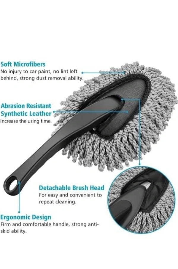 MICROFIBER MINI DUSTER, Mini Car Duster | Soft Microfiber Car Dash Duster Brush for Cleaning, Home, Kitchen & Computer Dusting Tool (138)