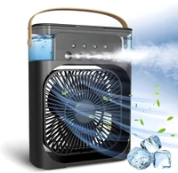 COOLER FAN, AC Mini Cooler Fan with 7 Color LED Light | Portable Mini Evaporative Air Cooler with 3 Wind Speeds, 3 Spray Modes & 1/2/3H Timer | USB Personal Cooling Fan for Home, Office, Dorm & Travel(2959)