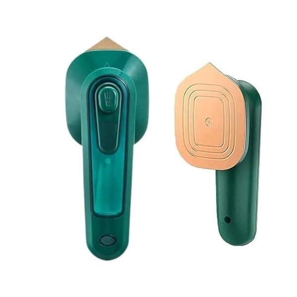 MINI IRON, Mini Portable Steam Iron for Clothes – Dual Dry & Wet Ironing | Travel Garment Steamer | Compact & Lightweight | Ideal Gift (Green)(2506)