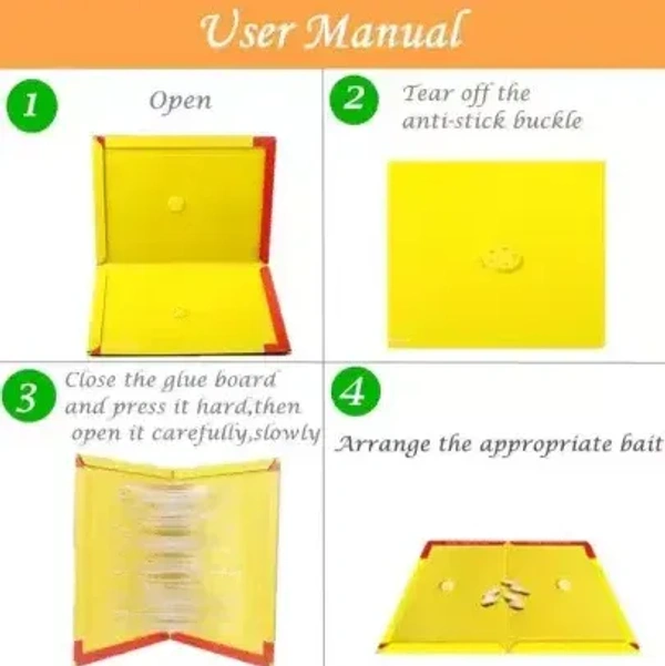MOUSE GLUE, Mouse Glue Trap Rat Catcher Adhesive Sticky Glue Pad   (122) - 22 CM X 16 CM X 0.5 CM, Pack of 1