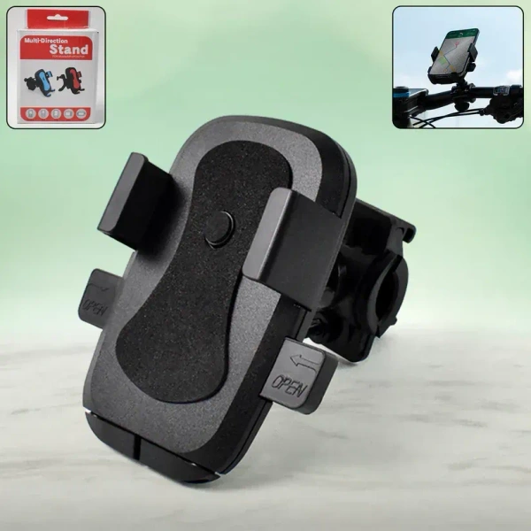 MINI BIKE STAND, Multi Direction Phone Holder Mount (2169) - Black