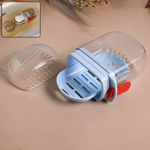 TRAVELLING SOAP CASE, Multifunctional Soap Box with Drain Tray and Lock Clip, Sabudani(1637)