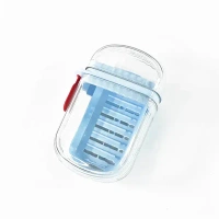 TRAVELLING SOAP CASE, Multifunctional Soap Box with Drain Tray and Lock Clip, Sabudani(1637)