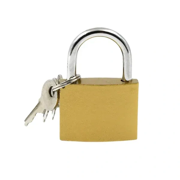 38MM SOLID LOCK, Multipurpose Solid Door Lock 38mm with 3 Keys | Heavy-Duty Padlock for Home, Office, Shutter & Luggage Security(2468)