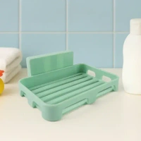 SOAP DISH NEW, Multipurpose Wall-Mount Soap Dish with Self-Draining Slotted Base (1 Pc)(2437)