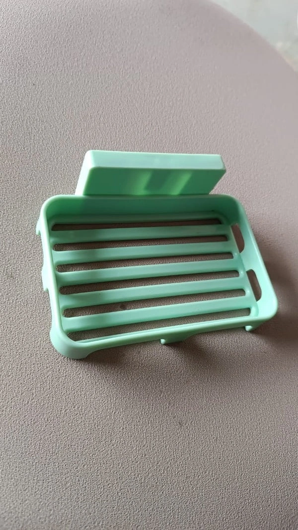 SOAP DISH NEW, Multipurpose Wall-Mount Soap Dish with Self-Draining Slotted Base (1 Pc)(2437)