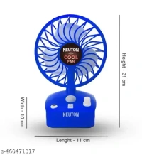 NEUTON FAN, Rechargeable Fan with Type C Charging Port Best Cool Fanf ,  Portable 5-Inch Rechargeable USB Fan with LED Light & 5-Speed Settings  (1513)