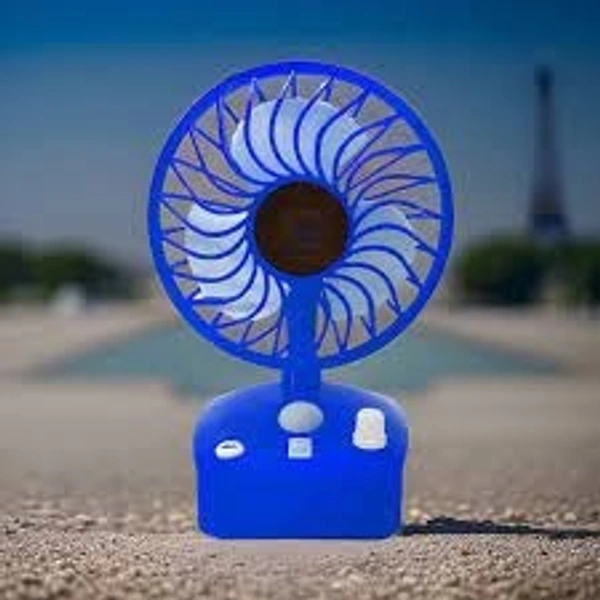 NEUTON FAN, Rechargeable Fan with Type C Charging Port Best Cool Fanf ,  Portable 5-Inch Rechargeable USB Fan with LED Light & 5-Speed Settings  (1513)