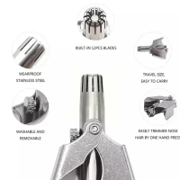 SS NOSE HAIR CLIPPER, Pure Rose Water Spray for Face & Skin | Natural Hydrating Toner & Refreshing Mist for Glowing Skin – 100ml(2676)