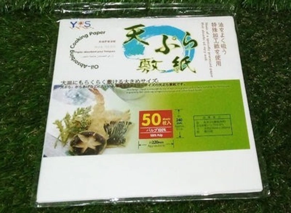50PCS OIL ABSORBING PAPER, Oil Absorbing Sheets Cooking Paper,  Grease-Reducing Cooking Paper for Healthy Frying (2231) - White, Pack of 50