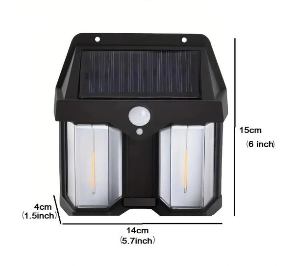 DUAL LAMP SOLAR LIGHT,  Efficient Outdoor Illumination with Motion Sensor     (2254)    