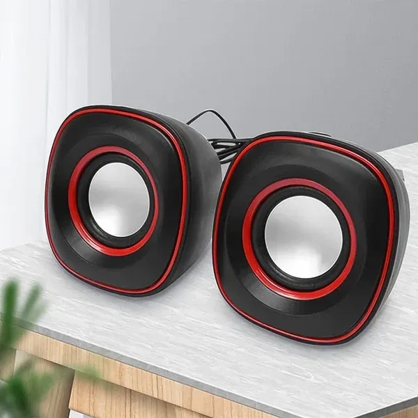 USB MINI SPEAKER 2PCS, PC Speakers, Computer Speakers,  Compact & Affordable Stereo Sound for Laptops and Desktops  (2361)  