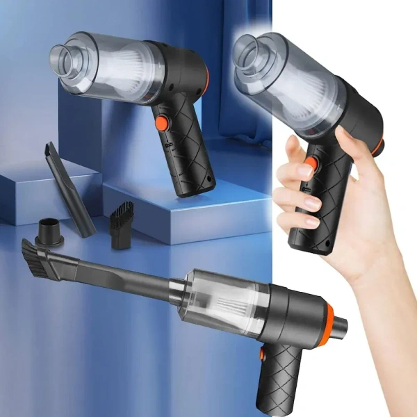 2IN1 VACUUM CLEANER, Wireless Car Vacuum 2 In 1 Rechargable Handheld Air Blowing (528)