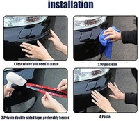CAR BUMPER GUARD, Car Bumper Guard 2 Pcs | Universal Outdoor Car Protector, Scratch & Collision Protection(2558)