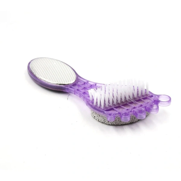 4IN1 PEDICURE TOOL, 4 in 1 Pedicure Tool for Rough & Dry Feet Dual-Sided with Pumice Stone Soft Brush(2108)