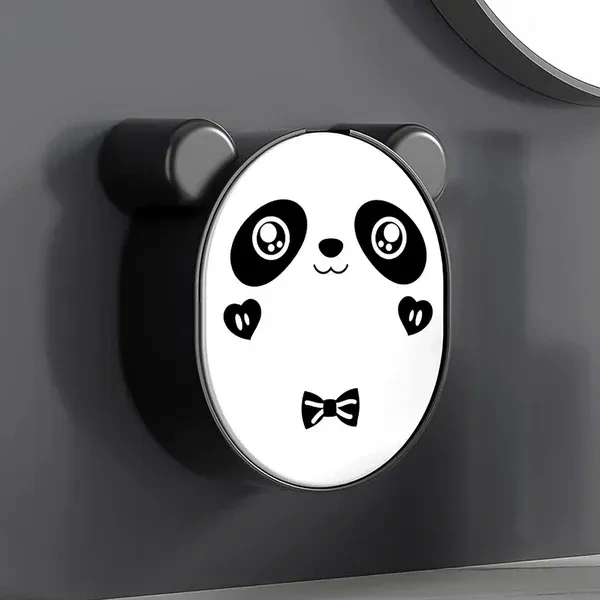 PANDA SOAP BOX, Plastic Cute Panda Soap Box – Wall Mounted Flip-Top Drain Soap Case | No Drilling, Waterproof Bathroom Storage Box for Soap, Towels & More    (2360)     