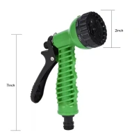 HOSE NOZZLE ROUND SPREY GUN, Plastic Garden Hose Nozzle Water Spray Gun with Tap Connector Set | Adjustable Watering Tool for Car Wash & Garden(181)