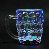 INDUCTIVE RAINBOW COLOUR CUP, Plastic LED Light Changing Mug | Magic Mug with 7 Rainbow Colors | Sparkling Transparent LED Cup 250ml(199)