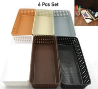 6PCS MULTI BASKET RACK, 6PCS Multi Basket Rack – Wall-Mounted Storage Organizer for Kitchen, Bathroom & Office(2578)