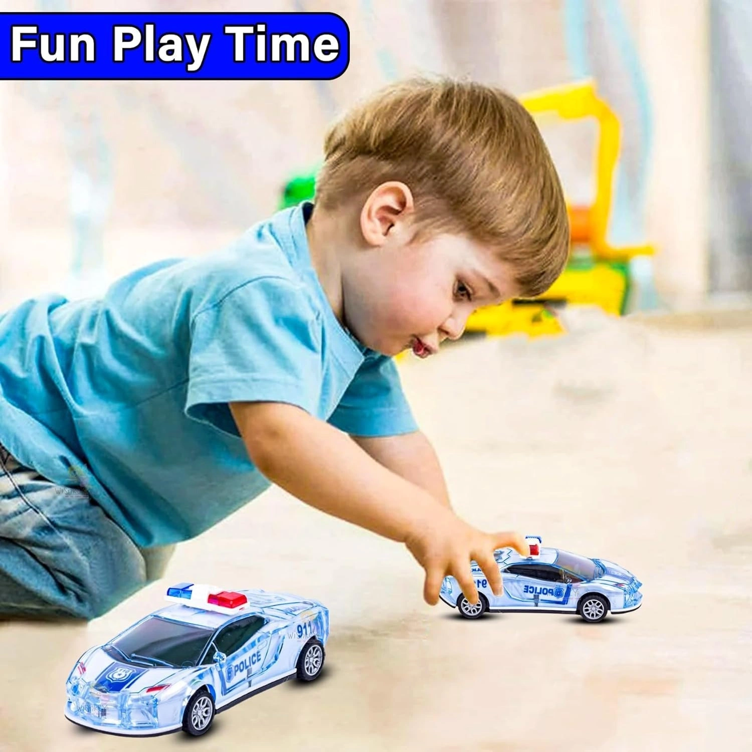 POLICE CAR, City Guard Police Car Toy for Kids | Battery