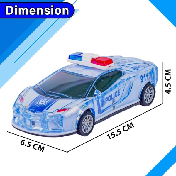 POLICE CAR, City Guard Police Car Toy for Kids | Battery Operated Push & Go Car with Lights and Music(969)