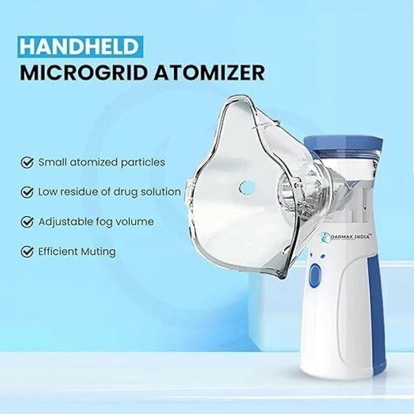 MESH NEBULIZER, Portable Nebulizer Machine for Adults & Kids | Handheld Mesh Nebulizer for Travel, Home Use & Breathing Relief(2427)