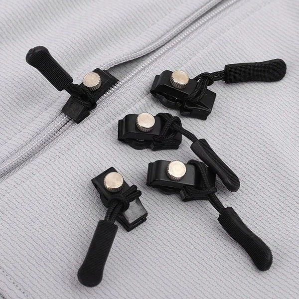 4PCS MED. ZIPPER SLIDER, 4 Pcs Medium Size Universal Detachable Zipper Slider – Portable Replacement Zipper Head for Bags, Jackets & Luggage(2631)