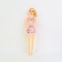 FASHION DOLL TOY, Premium Fashion Doll with Polka-Dot Dress & Stylish Belt – Collectible Toy for Kids (1 Pc)(2596)