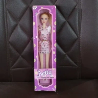 FASHION DOLL TOY, Premium Fashion Doll with Polka-Dot Dress & Stylish Belt – Collectible Toy for Kids (1 Pc)(2596)