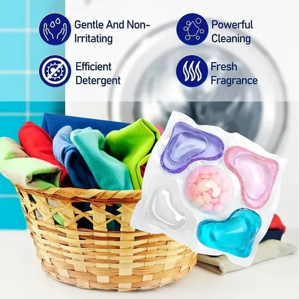 10PCS LAUNDRY DETERGENT PODS, Premium Laundry Detergent Pods – Multi-Action Deep Cleaning Capsules (10 Pcs Set)(2592)