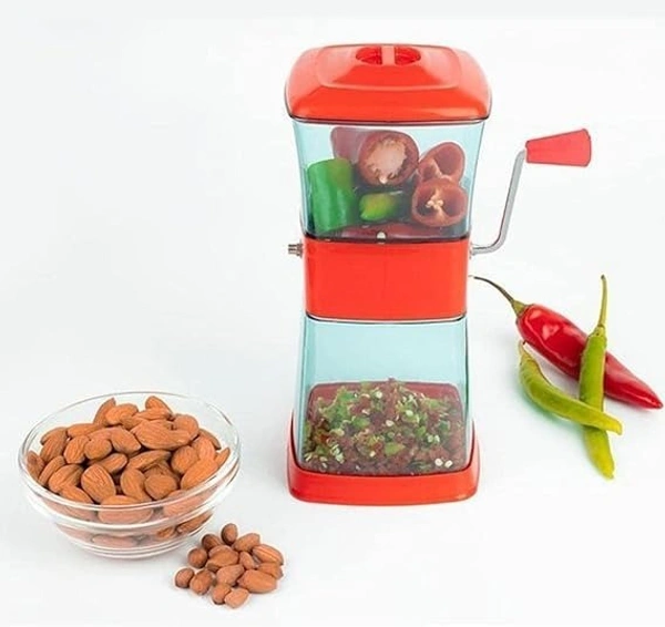 TRANS. CHILLI CUTTER, Premium Multipurpose Chilli Cutter/Vegetable Cutter with Sharp Stainless-Steel Blades (Multicolour)(2366)