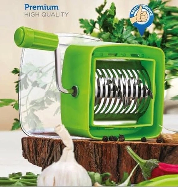 TRANS. CHILLI CUTTER, Premium Multipurpose Chilli Cutter/Vegetable Cutter with Sharp Stainless-Steel Blades (Multicolour)(2366)