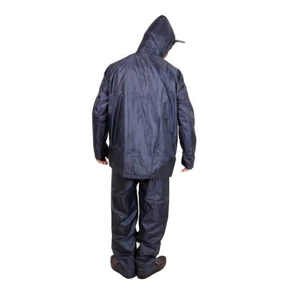 RAINCOAT NANO F, Rain Coat for Men Waterproof Raincoat with Pants Polyester Reversible Double Layer Rain Coat For Men Bike Rain Suit Rain Jacket Suit Inner - Gray
