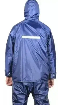 L SIZE RAINCOAT REVERSIBLE,Rain Coat for Men Waterproof Raincoat with Pants Polyester Reversible Double Layer Rain Coat For Men Bike Rain Suit Rain Jacket Suit Inner(1112) - L Size, Blue